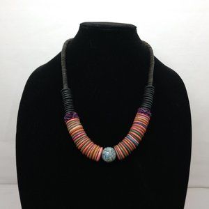 Beaded Big chunky fashion jewelry necklace